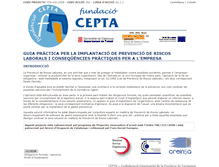 Tablet Screenshot of prevencio.cepta.es